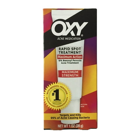 OXY Acne Medication Maximum Strength Rapid spot treatment, 1 oz, 3 Pack