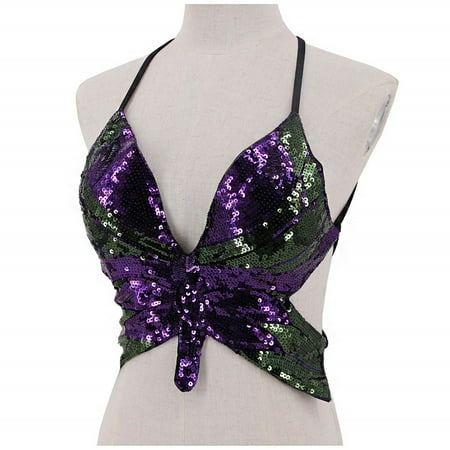 TOYFUNNY Women s Sparkly Sequin Crop Top Bandage Bra Belly Dance Vest Tank Costume Outfits
TOYFUNNY Women s Sparkly Sequin Crop Top Bandage Bra Belly Dance Vest Tank Costume Outfits