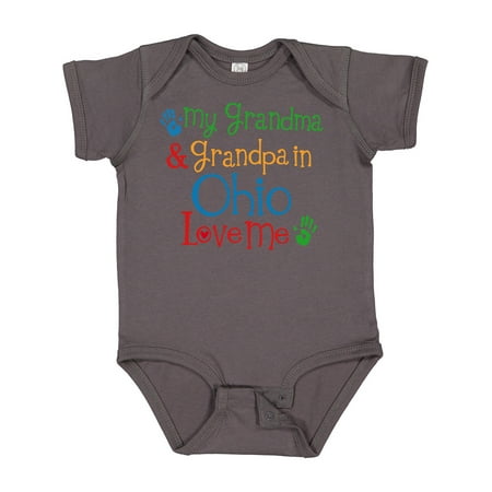 Inktastic Ohio Grandma Loves Me Gift Baby Boy or Baby Girl Bodysuit
