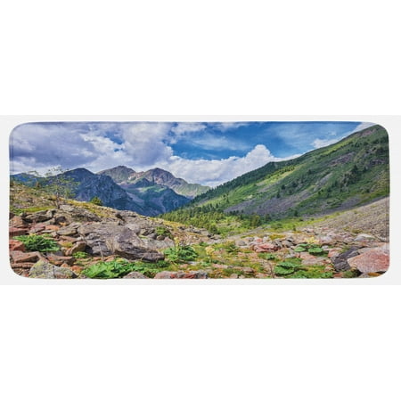Landscape Kitchen Mat Mountains Wild Rhubarb Natural View Eastern Siberia Scenic Scenery Cloudy Sky Plush Decorative Kitchen Mat with Non Slip Backing 47 X 19 Multicolor by Ambesonne
Landscape Kitchen Mat Mountains Wild Rhubarb Natural View Eastern Siberia Scenic Scenery Cloudy Sky Plush Decorative Kitchen Mat with Non Slip Backing 47 X 19 Multicolor by Ambesonne