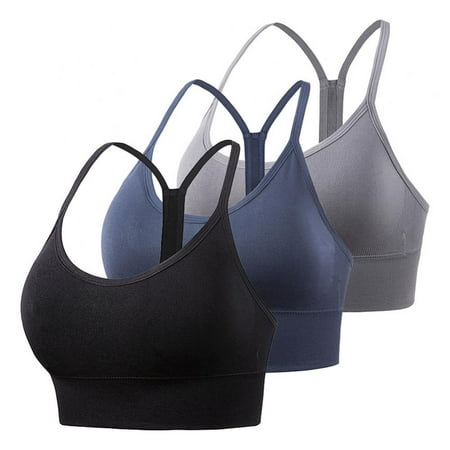 Xmarks Sports Bras for Women - Cross Back Padded Sports Moisture-WickingComfortable Soft Support Workout Running Yoga Bra(3-Packs)
Xmarks Sports Bras for Women - Cross Back Padded Sports Moisture-WickingComfortable Soft Support Workout Running Yoga Bra(3-Packs)