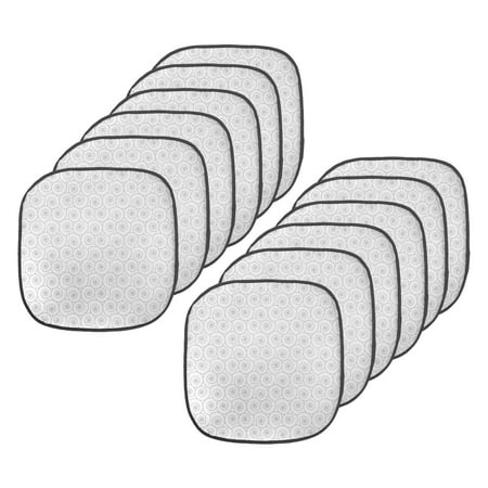 Abstract Chair Seating Cushion Set of 12 Soft Tone Geometric Snail Inspired Spiral Swirls Illustration Repetitive Seat Pads with Anti-slip Backing 16 x16 Pale Grey and White by Ambesonne
Abstract Chair Seating Cushion Set of 12 Soft Tone Geometric Snail Inspired Spiral Swirls Illustration Repetitive Seat Pads with Anti-slip Backing 16 x16 Pale Grey and White by Ambesonne