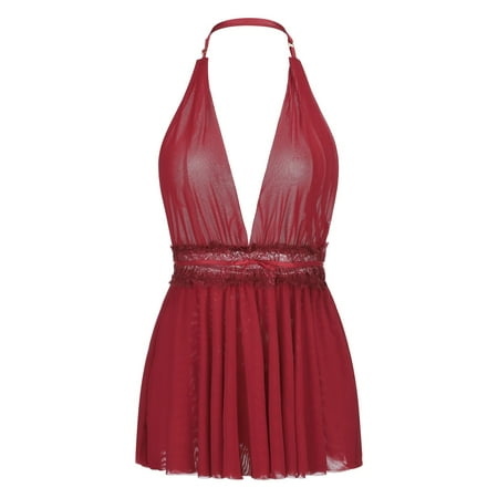 Pimfylm Womens Sleepwear Set Women Slip Lingerie Lace Chemise Nightgown V-Neck Full Slip Dress Red M
Pimfylm Womens Sleepwear Set Women Slip Lingerie Lace Chemise Nightgown V-Neck Full Slip Dress Red M