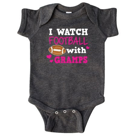 Inktastic I Watch Football with My Gramps Gift Baby Girl Bodysuit
