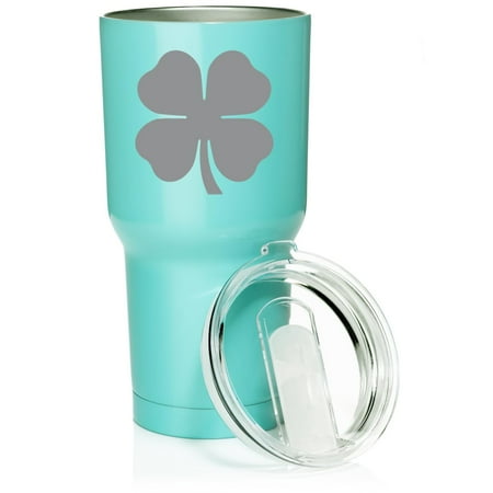 Smooth Body Tumbler Stainless Steel Vacuum Insulated Travel Mug Cup Gift 4 Leaf Clover Shamrock (30 oz Teal)
Smooth Body Tumbler Stainless Steel Vacuum Insulated Travel Mug Cup Gift 4 Leaf Clover Shamrock (30 oz Teal)