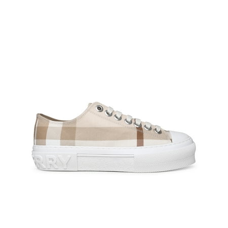 Burberry Woman Beige Cotton Jack Sneakers