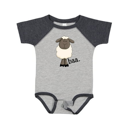 Inktastic Baa. Cute Sheep Design Gift Baby Boy or Baby Girl Bodysuit