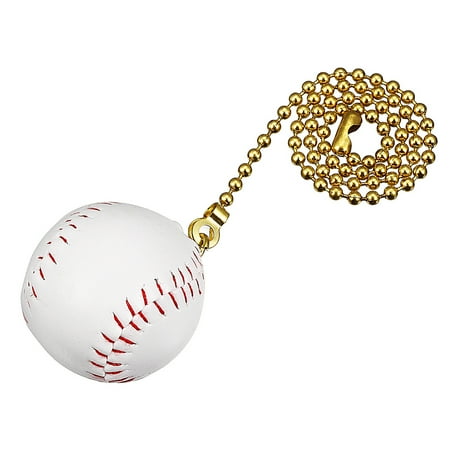 White Baseball Pendant 12 inch Copper Pull Chain for Lighting Fans