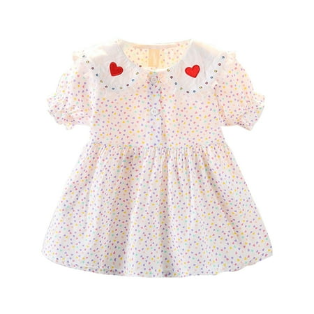 Pedort Dresses For Girls 2023 Casual Girls Ruffle Sleeve Dress Kids Summer Clothes Flutter Hem Sundress Outfit Blue 100
Pedort Dresses For Girls 2023 Casual Girls Ruffle Sleeve Dress Kids Summer Clothes Flutter Hem Sundress Outfit Blue 100
