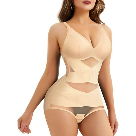 Nebility V Neck Bra Bodysuit Shapewear for Women Tummy Control Waist Trainer Full Body Shaper Butt Lifter Briefs Jumpsuit Tops
Nebility V Neck Bra Bodysuit Shapewear for Women Tummy Control Waist Trainer Full Body Shaper Butt Lifter Briefs Jumpsuit Tops