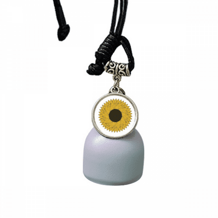 Flower Yellow Sunflower Wind Chimes Bell Car Pendant