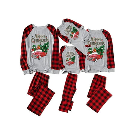 Glonme Letters Print Matching Family Pajamas Set Women Men Kids Christmas Nightwear Car Printed Elastic Waist Sleepwear Gray Baby 6M (6-9M)
Glonme Letters Print Matching Family Pajamas Set Women Men Kids Christmas Nightwear Car Printed Elastic Waist Sleepwear Gray Baby 6M (6-9M)