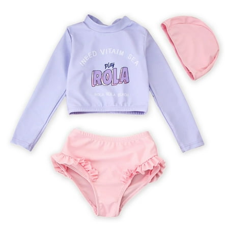 GYRATEDREAM 1-7Y Girls Long Sleeve Rashguard UPF 50+ Two Piece Swimsuit with Swim Cap Set Bathing Suit
GYRATEDREAM 1-7Y Girls Long Sleeve Rashguard UPF 50+ Two Piece Swimsuit with Swim Cap Set Bathing Suit