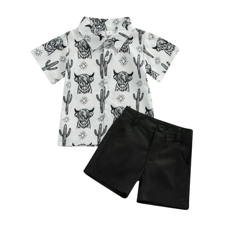 Sunisery Kids Baby Boys Short Sleeve Button Down Shirt Shorts Suits 2T 3T 4T 5T 6T Outfits Summer Clothes Gentleman 2-Piece Set
Sunisery Kids Baby Boys Short Sleeve Button Down Shirt Shorts Suits 2T 3T 4T 5T 6T Outfits Summer Clothes Gentleman 2-Piece Set