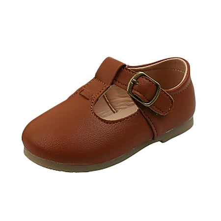 Kureaily Shoes Leather T Non- Flats Children Baby Strap Boys Girls Shoes Buckle Baby Shoes 3.5-4 Years
Kureaily Shoes Leather T Non- Flats Children Baby Strap Boys Girls Shoes Buckle Baby Shoes 3.5-4 Years