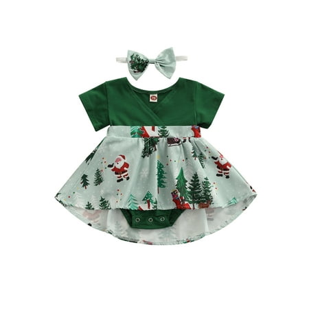 ZIYIXIN Toddler Baby Girls Sister Matching Christmas Outfit Ruffle Short Sleeve Santa Claus Print Romper/Dress Clothes Little Sister 6-12 Months 
ZIYIXIN Toddler Baby Girls Sister Matching Christmas Outfit Ruffle Short Sleeve Santa Claus Print Romper/Dress Clothes Little Sister 6-12 Months