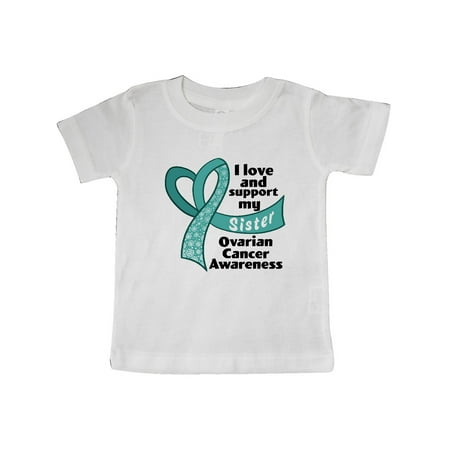 Inktastic I Love and Support My Sister Ovarian Cancer Awareness Gift Baby Boy or Baby Girl T-Shirt
Inktastic I Love and Support My Sister Ovarian Cancer Awareness Gift Baby Boy or Baby Girl T-Shirt