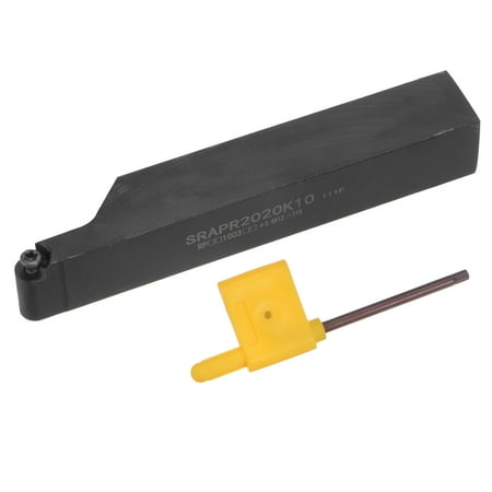 Uxcell 3/4 Lathe Indexable Carbide Turning Tool Holder SRAPR2020K10T3 CNC 90°