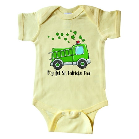 Inktastic My 1st St. Patrick s Day Green Fire Truck with Clovers Gift Baby Boy or Baby Girl Bodysuit
Inktastic My 1st St. Patrick s Day Green Fire Truck with Clovers Gift Baby Boy or Baby Girl Bodysuit