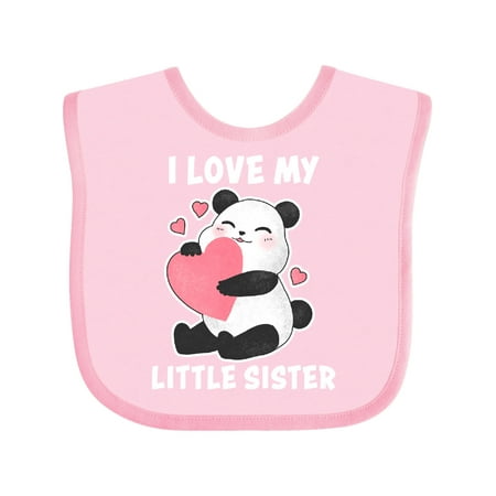 Inktastic I Love My Little Sister with Panda Illustration Gift Baby Boy or Baby Girl Bib
Inktastic I Love My Little Sister with Panda Illustration Gift Baby Boy or Baby Girl Bib