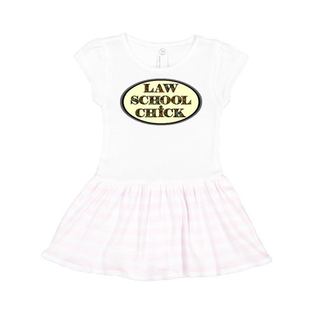 Inktastic Law School Chick Heart Text Gift Toddler Girl Dress