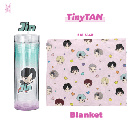 BTS TinyTAN Official BTS Ice Cup Tumbler 11.8 oz Jin w/ Big Face Blanket
BTS TinyTAN Official BTS Ice Cup Tumbler 11.8 oz Jin w/ Big Face Blanket