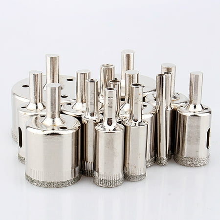 ESTINK 15pcs Tool Drill Bit Set For Glass Porcelain Marble Drill DIY 6-50mm
ESTINK 15pcs Tool Drill Bit Set For Glass Porcelain Marble Drill DIY 6-50mm
