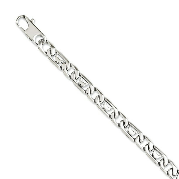 Stainless Steel Polished Links 8.5inch Bracelet
