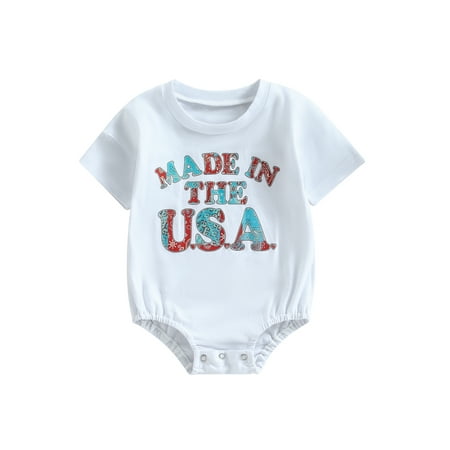 Baby Girl Boy 4th of July Outfits USA Short Sleeve Onesie Romper Oversized Tops Fourth of July Outfits
Baby Girl Boy 4th of July Outfits USA Short Sleeve Onesie Romper Oversized Tops Fourth of July Outfits