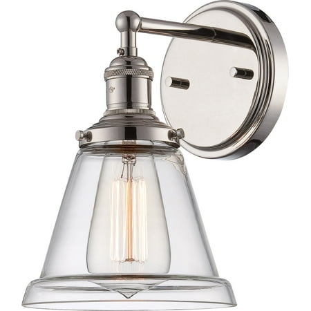 Wall Sconces 1 Light With Polished Nickel Finish Metal E12 Incandescent 7 inch 100 Watts
Wall Sconces 1 Light With Polished Nickel Finish Metal E12 Incandescent 7 inch 100 Watts