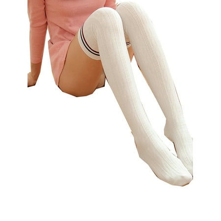 CenturyX Women s Knit Cotton Over The Knee Long Socks Striped Thigh High Stocking Socks Winter Warm Leg Warmers Beige ONE SIZE
CenturyX Women s Knit Cotton Over The Knee Long Socks Striped Thigh High Stocking Socks Winter Warm Leg Warmers Beige ONE SIZE
