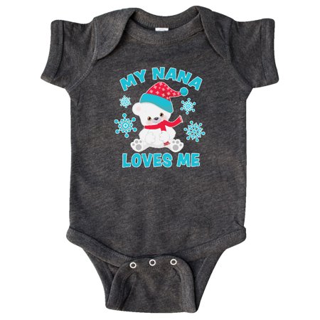 Inktastic Polar Bear My Nana Loves Me in Santa Hat with Snowflakes Gift Baby Boy or Baby Girl Bodysuit
Inktastic Polar Bear My Nana Loves Me in Santa Hat with Snowflakes Gift Baby Boy or Baby Girl Bodysuit