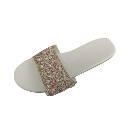 OAVQHLG3B Women s Rhinestone Flat Open Toe Slippers Shoes Comfy Slide Sandals Casual Comfortable Beach Sandals
OAVQHLG3B Women s Rhinestone Flat Open Toe Slippers Shoes Comfy Slide Sandals Casual Comfortable Beach Sandals