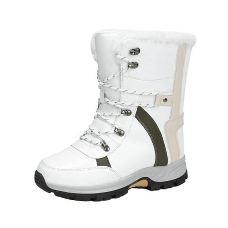 Women Winter Snow Boots - Waterproof Warm Outdoor Lacing Up Hiking Hunting Bootie Faux Fur Lined Non-slip Mid Calf Boot
Women Winter Snow Boots - Waterproof Warm Outdoor Lacing Up Hiking Hunting Bootie Faux Fur Lined Non-slip Mid Calf Boot