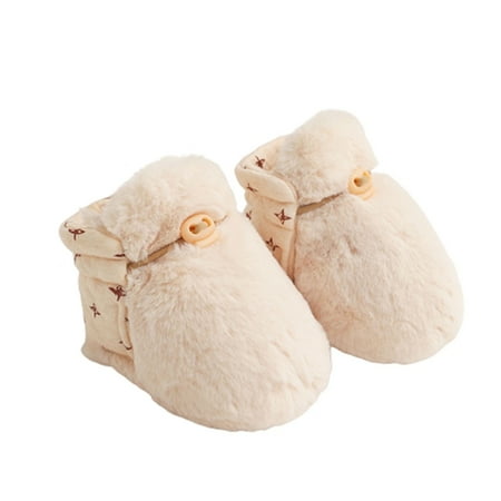 0-6 Months Girls Plush Slip On House Slippers with Memory Foam Baby Shoes Autumn And Winter Plus Velvet Thickening Baby Anti-off Soft Bottom Warm Cotton Shoes Men And Women Toddler Shoes Beige
0-6 Months Girls Plush Slip On House Slippers with Memory Foam Baby Shoes Autumn And Winter Plus Velvet Thickening Baby Anti-off Soft Bottom Warm Cotton Shoes Men And Women Toddler Shoes Beige
