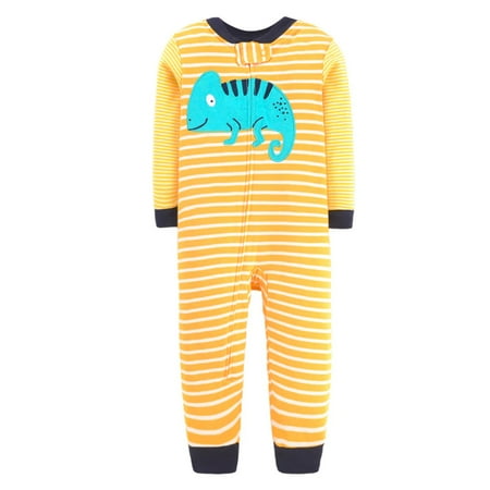 Baby Toddler Sleep Play Pajamas | Yellow Chameleon