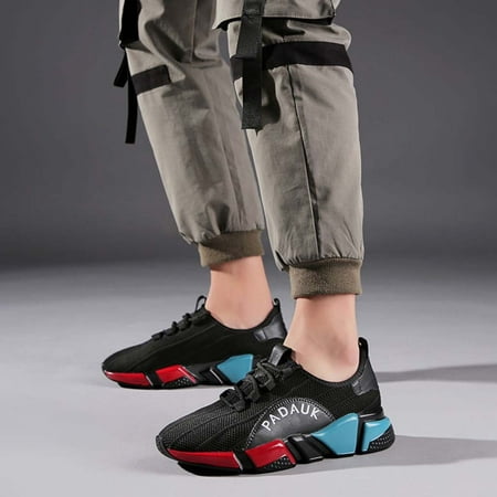 Tangnade men shoes Men s Fashion Mesh Patchwork Striped Falt Sport Run Sneakers Casual Shoes Black 40
Tangnade men shoes Men s Fashion Mesh Patchwork Striped Falt Sport Run Sneakers Casual Shoes Black 40