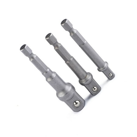 3 Pcs Hex Socket Adaptor Adapter Set Drywall Brush Square Impact Socket Extension Connector
3 Pcs Hex Socket Adaptor Adapter Set Drywall Brush Square Impact Socket Extension Connector