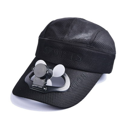 Creative USB Charging Fan Hat with Detachable Top Sun Cap Gift (with USB Cable)