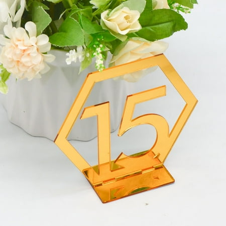 GNEIKDEING Three Dimensionals Gold And Silver Acrylic Wedding Digital Table Number Card Table Seat Card Mirror Table Ornaments,Gift on Clearance
GNEIKDEING Three Dimensionals Gold And Silver Acrylic Wedding Digital Table Number Card Table Seat Card Mirror Table Ornaments,Gift on Clearance