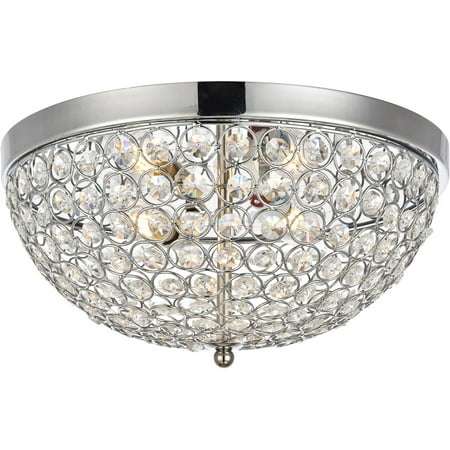 Chrome Tone Finish Flush Mounts 14 Wide Iron/Crystal E12 B Type 3 Light Fixture
Chrome Tone Finish Flush Mounts 14 Wide Iron/Crystal E12 B Type 3 Light Fixture