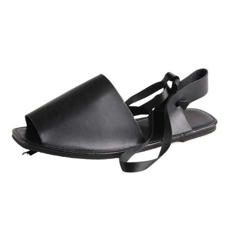 Summer Saving Clearance! Kukoosong Flat Sandals for Women Summer Fashion Fish Mouth Sandals Lace-Up Solid Color Flat Casual Women s Sandals Black 40
Summer Saving Clearance! Kukoosong Flat Sandals for Women Summer Fashion Fish Mouth Sandals Lace-Up Solid Color Flat Casual Women s Sandals Black 40