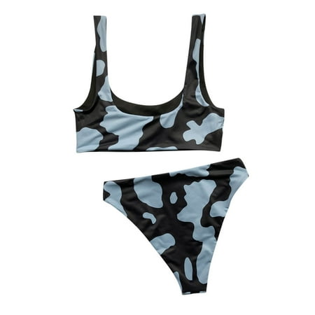 HoCX Summer Women Chic High Waist Cow Print Briefs Bra Brassiere Bikini Swimsuit Set
HoCX Summer Women Chic High Waist Cow Print Briefs Bra Brassiere Bikini Swimsuit Set