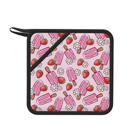 1 PCS Pot Holders for Kitchen - Heat Resistant Silicone Pot Holders with Hanging Loop Daisies Flowers Strawberry Ice Cream Non Slip Oven Hot Pads Potholders for Decor Baking Cooking Kitchen
1 PCS Pot Holders for Kitchen - Heat Resistant Silicone Pot Holders with Hanging Loop Daisies Flowers Strawberry Ice Cream Non Slip Oven Hot Pads Potholders for Decor Baking Cooking Kitchen