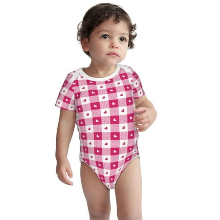 Fotbe Plaid Heart Pattern Unisex-baby Short-sleeve Bodysuit Short Sleeve Bodysuits One-piece 100% Organic Cotton for Infant Baby Boys Unisex-18 Months
Fotbe Plaid Heart Pattern Unisex-baby Short-sleeve Bodysuit Short Sleeve Bodysuits One-piece 100% Organic Cotton for Infant Baby Boys Unisex-18 Months