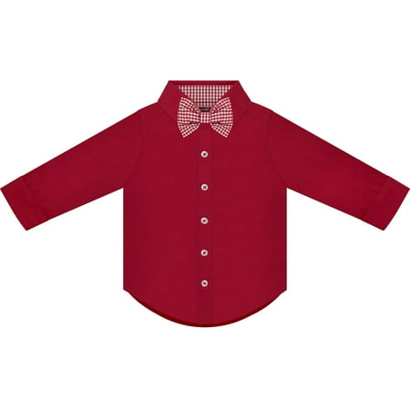 CollegeBaby Infant and Toddler Long Sleeve Button Down Dress Shirt- Crimson- Sizes 12M - 4T
CollegeBaby Infant and Toddler Long Sleeve Button Down Dress Shirt- Crimson- Sizes 12M - 4T