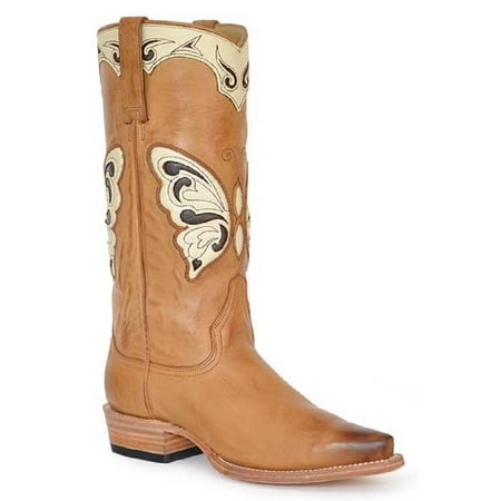 Women s Stetson Mariposa Boots Handcrafted Tan