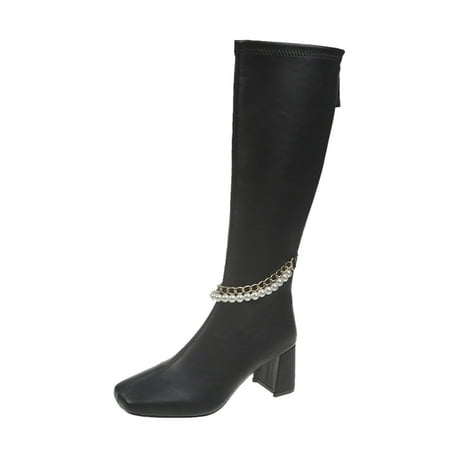 Shoes Breathable Women s Boots Thigh Heels Fashion High Retro Women s Boots