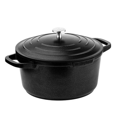 Westinghouse WH-4 4 qt. x 9.4 in. Cast Aluminum Dutch Oven with Quantanium Non-Stick Black
Westinghouse WH-4 4 qt. x 9.4 in. Cast Aluminum Dutch Oven with Quantanium Non-Stick Black
