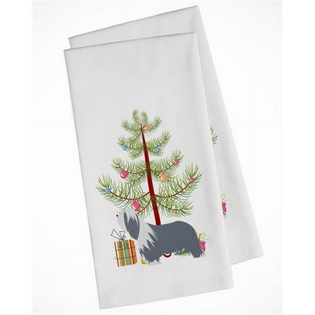 Bearded Collie Dog Merry Christmas Tree White Kitchen Towel - Set of 2 
Bearded Collie Dog Merry Christmas Tree White Kitchen Towel - Set of 2